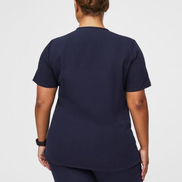 FIGS Navy Casma Three-Pocket Scrub Top Size XXL - Picture 2 of 7